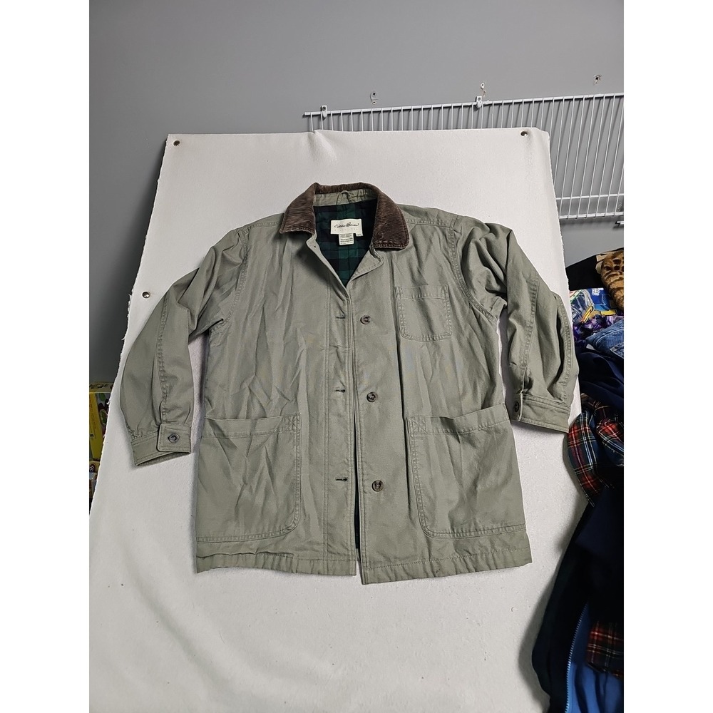 Eddie Bauer Jacket Womens Med Chore Coat Lined Sportshop Sport Shop Field Barn